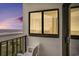 Condo balcony overlooking the beach with a clear view to the sunset at 1605 S Ocean Blvd. # 204, Myrtle Beach, SC 29577