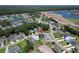 Aerial view showcasing the property within a community near a pond at 2205 Yellow Morel Way, Myrtle Beach, SC 29579