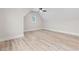 An attic bedroom features a dormer window and light vinyl floors at 2205 Yellow Morel Way, Myrtle Beach, SC 29579
