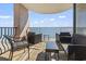 Balcony with outdoor seating offers amazing ocean views at 2500 N Ocean Blvd. # Ph 1, Myrtle Beach, SC 29577