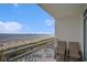 Balcony view of the beach with chairs and beautiful ocean scenery at 2801 S Ocean Blvd. # 535, North Myrtle Beach, SC 29582