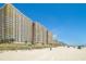 Image of the resort's pristine sandy beach with plenty of open space for recreation and relaxation at 2801 S Ocean Blvd. # 535, North Myrtle Beach, SC 29582