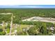 Aerial view of land with house, pond, greenery, and forest beyond, providing a sense of tranquility at 2981 Victor Rd., Longs, SC 29568