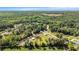 Picture of house and property from above surrounded by forest with clearing for a large lot and acreage at 2981 Victor Rd., Longs, SC 29568
