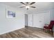Comfortable bedroom with ceiling fan, double closet and neutral palette offering space and comfort at 2981 Victor Rd., Longs, SC 29568