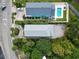 Aerial view of a property with a private pool and lush landscaping at 5407 N Ocean Blvd., Myrtle Beach, SC 29577