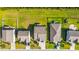 Aerial view showcases well-manicured lawns and a tidy neighborhood at 5621 Camilla Ct., Myrtle Beach, SC 29579