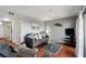 Cozy living room features a comfortable gray sofa and stylish decor at 5905 S Kings Hwy. # 242B, Myrtle Beach, SC 29575