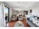 Bright living area flows to the balcony, dining and kitchen at 5905 S Kings Hwy. # 242B, Myrtle Beach, SC 29575