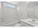 Clean bathroom design featuring a shower with a tub and a vanity at 600 Woodside Dr., Conway, SC 29526