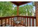 Balcony overlooking the complex, surrounded by lush trees at 614 15Th Ave. S # 41, Surfside Beach, SC 29575