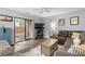 Inviting living room with sliding doors leading to a patio, perfect for indoor-outdoor living at 614 15Th Ave. S # 41, Surfside Beach, SC 29575