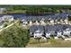 Aerial shot of waterway community featuring townhomes and boat access at 620 Lorenzo Dr. # 620, North Myrtle Beach, SC 29582