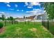 A spacious fenced in back yard with green grass and plenty of room to run and play at 620 Lorenzo Dr. # 620, North Myrtle Beach, SC 29582