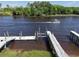 Overhead view of a boat lift near a waterway community at 620 Lorenzo Dr. # 620, North Myrtle Beach, SC 29582
