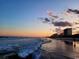 Beautiful view of the coastline and skyline from the beach at 620 Lorenzo Dr. # 620, North Myrtle Beach, SC 29582