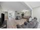 Spacious living room offers ample seating with updated coastal decor and access to other spaces at 64 Bamboo Loop # 161, Georgetown, SC 29440