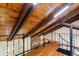Striking wood ceilings and iron railings define this upper-level space at 6593 Sunshine St. Nw, Ocean Isle Beach, NC 28469
