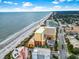 Aerial view of resort, featuring stunning beach, ocean views and proximity to highway for easy access at 6900 North Ocean Blvd. # 938, Myrtle Beach, SC 29572