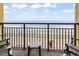 Relax on this oceanfront balcony with chairs and enjoy the beautiful beach views at 6900 North Ocean Blvd. # 938, Myrtle Beach, SC 29572