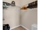 Walk in closet with rod and shelving for ample storage and organization of wardrobe at 701 Salleyport Dr. # 1117, Myrtle Beach, SC 29579