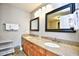 Elegant bathroom with double vanity, granite countertop, and modern fixtures at 8121 Amalfi Pl. # 7-805, Myrtle Beach, SC 29572