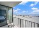 Enjoy the beach and ocean view from this cozy balcony at 9400 Shore Dr. # 124, Myrtle Beach, SC 29572