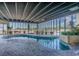Inviting indoor pool space with natural light and lush greenery at 9400 Shore Dr. # 124, Myrtle Beach, SC 29572