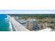 Aerial view of beachfront condos and resorts along beautiful coastline at 9550 Shore Dr. # 1523, Myrtle Beach, SC 29572