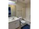Bright bathroom featuring a vanity, toilet, and shower/tub combination at 9779 Leyland Dr. # 3, Myrtle Beach, SC 29572