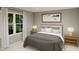 Cozy bedroom with large window, neutral color palette, and contemporary decor at 1120 Oak Meadow Dr., Conway, SC 29526