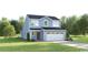 Charming two-story home with a two-car garage and well-maintained lawn and landscaping at 1120 Oak Meadow Dr., Conway, SC 29526