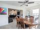 Open dining space offering views into the living area at 1388 Gailard Dr., Conway, SC 29526