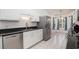 White kitchen featuring stainless steel appliances, granite countertops and breakfast nook at 1388 Gailard Dr., Conway, SC 29526