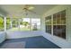Enclosed porch providing backyard views at 1388 Gailard Dr., Conway, SC 29526