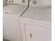 A close up of a white washing machine and dryer with simple control panels at 1676 Citadel Ln., Myrtle Beach, SC 29577