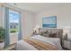 Cozy bedroom featuring a bright window view, a comfortable bed, and modern decor at 182 Foxford Dr., Conway, SC 29526