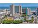 Gorgeous aerial view of the resort, showcasing the waterpark and nearby beach at 201 74Th Ave. N # 2243/2244, Myrtle Beach, SC 29572