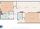 Floor plan displays bedroom, kitchen, living room, primary bedroom, bath, laundry, foyer and entry at 201 74Th Ave. N # 2243/2244, Myrtle Beach, SC 29572