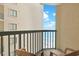 Condo balcony showcases seating and stunning ocean views at 201 S Ocean Blvd. # 1106, North Myrtle Beach, SC 29582