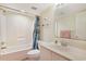 Bathroom with a shower/tub, vanity, and decoratively framed wall art at 201 S Ocean Blvd. # 1106, North Myrtle Beach, SC 29582
