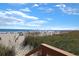 View of the shoreline with people on the beach enjoying the sunny weather at 201 S Ocean Blvd. # 1106, North Myrtle Beach, SC 29582