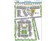 Community map featuring various amenities including the pool, tennis court, and buildings at 202 North Ocean Blvd. # 109, North Myrtle Beach, SC 29582