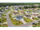 Aerial view of the neighborhood showcasing the beautiful properties, green lawns, and tree lined streets at 252 Heath Dr., Longs, SC 29568