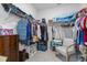 Walk-in closet featuring ample storage and seating at 3078 Gillham Loop, Myrtle Beach, SC 29588