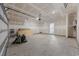 Spacious garage with concrete floors and drywall walls ready for finishing at 3573 Bells Lake Circle, Longs, SC 29568