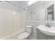 Clean bathroom featuring shower-tub combo and modern vanity at 4510 Little River Inn Dr. # 2708, Little River, SC 29566