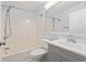 Bathroom featuring a vanity, toilet, mirror, and a shower-tub combo at 4510 Little River Inn Dr. # 2708, Little River, SC 29566
