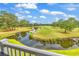 Beautiful view of the lush golf course from the home's patio area at 4811 Orchid Way # 301, Myrtle Beach, SC 29577
