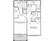 Upstairs floor plan featuring Primary bedroom, second bedroom, baths, closets and laundry at 52 Fish Shack Alley, Murrells Inlet, SC 29576